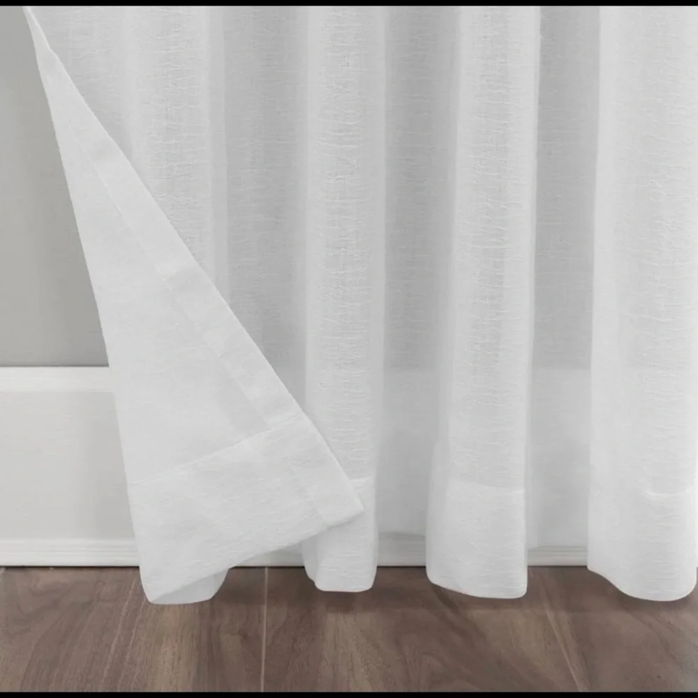 63” 2X Clean Window sheer Curtain panel NWT